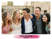 John & Jane 2026 — the resulting custom-framed magnet keepsake.